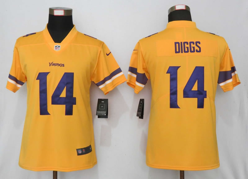 Women Nike Minnesota Vikings 14 Dlggs Vapor Untouchable Nike Gold Inverted Limited Jersey,We sell and wholesale Women Nike Minnesota Vikings 14 Dlggs Vapor Untouchable Nike Gold Inverted Limited Jersey on line form chian!